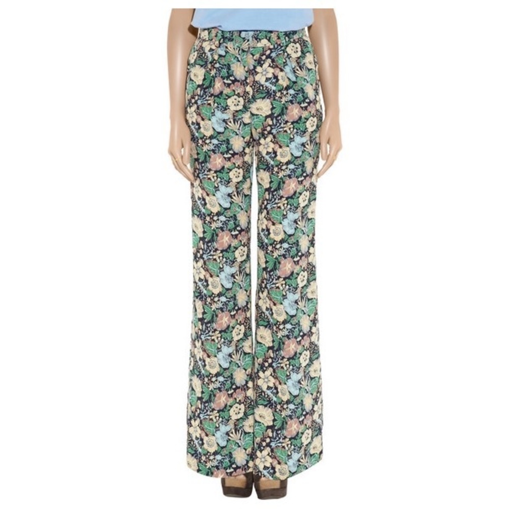 Steven Alan printed silk Francis pants